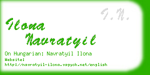 ilona navratyil business card